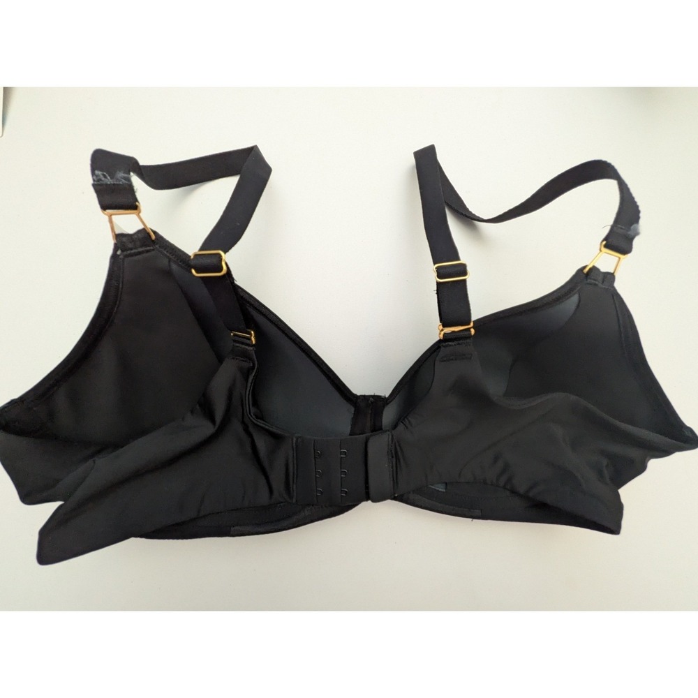 Wacoal 856393 Simply Done Wireless Contour T-Shirt Bra 34C Black Wireless NWT - Picture 3 of 6